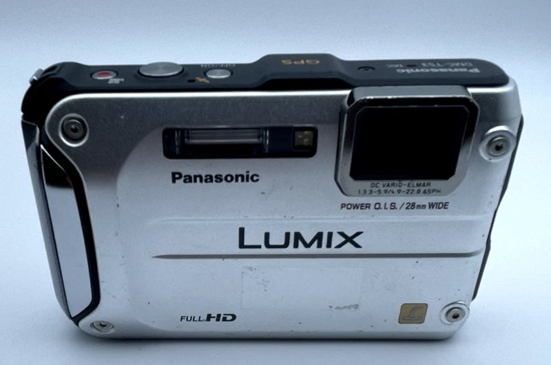 Panasonic Lumix DMC-TS3 12.1MP Digital Camera Silver Lens Makes Noise For Parts