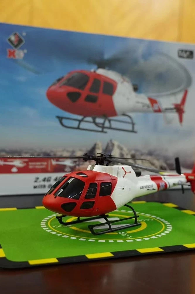 XK K150 AS350 RC Helicopter 4CH 3-Blade No Aileron Optical Flow Altitude Hold