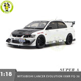 1/18 Mitsubishi Lancer EVO IX 9 MR FQ-360 JDM Super A White Diecast Model Car
