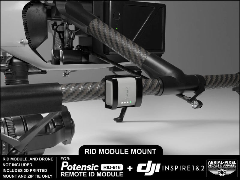 DJI Inspire 1 and 2 Potensic RID-916 Remote ID Module Mount-Module Not Included