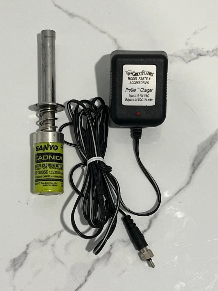 Sanyo Nitro Glow Plug Igniter Starter Great Planes Battery Charger Battery