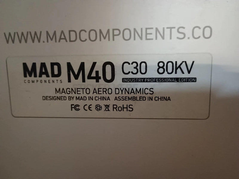 MAD M40 C30 80KV  Drone Heavy Lift UAV VTOL Brushless Motor Max Thrust 70k