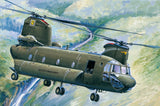 Olive-green military helicopter aircraft model with side doors and rotor blades