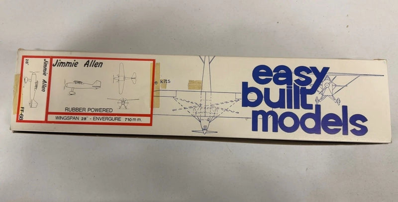 Easy Built Models - Jimmie Allen - 26" Span Vintage Rubber Powered Aircraft Kit