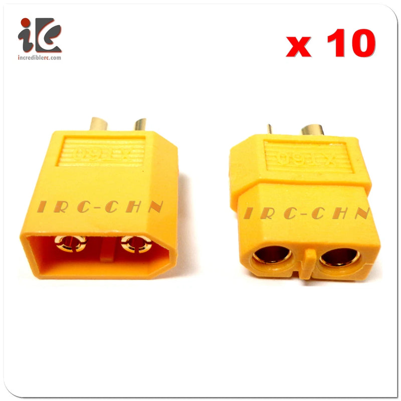 10 Pairs XT60 XT-60 Male Female Bullet Connectors RC Hobby Li-Po Battery Plugs Battery