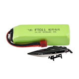 1PC 4S 14.8V 3200mah 30C Lipo Battery with T plug For FT010 FT011 RC Boat Model Battery