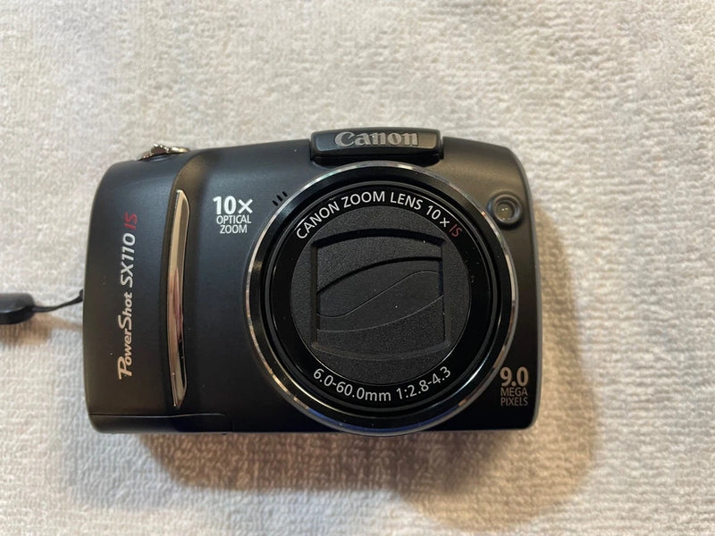 Canon PowerShot SX110 IS Bundle With Charger 2 SD Cards and Fuji Film For Parts