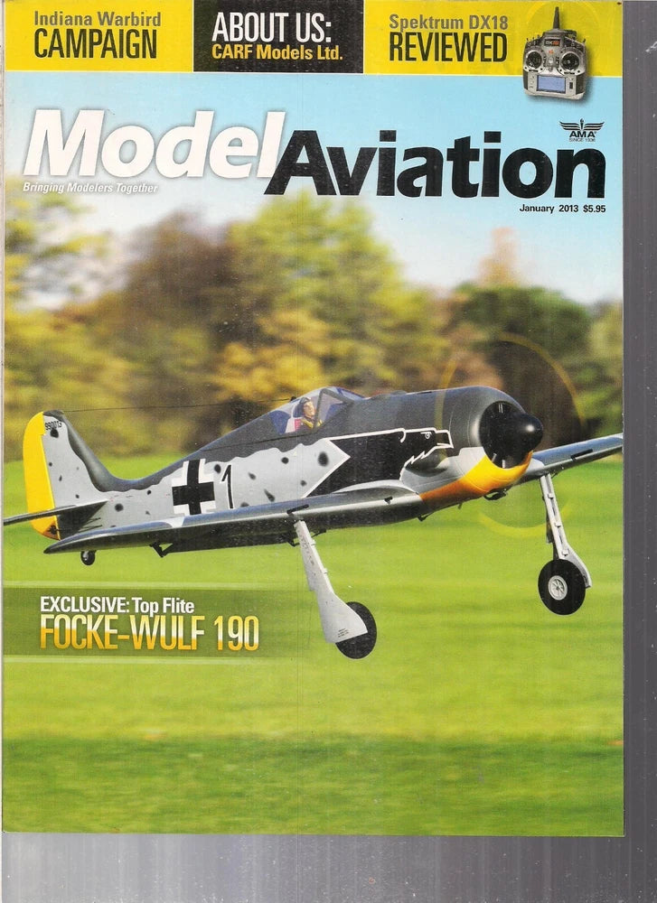 Model Aviation January 2013 Plane Hobby Airplane R/C Radio Focke-Wulf 190