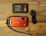 Panasonic Lumix DMC-FT20 16MP  Waterproof Digital Camera - Red