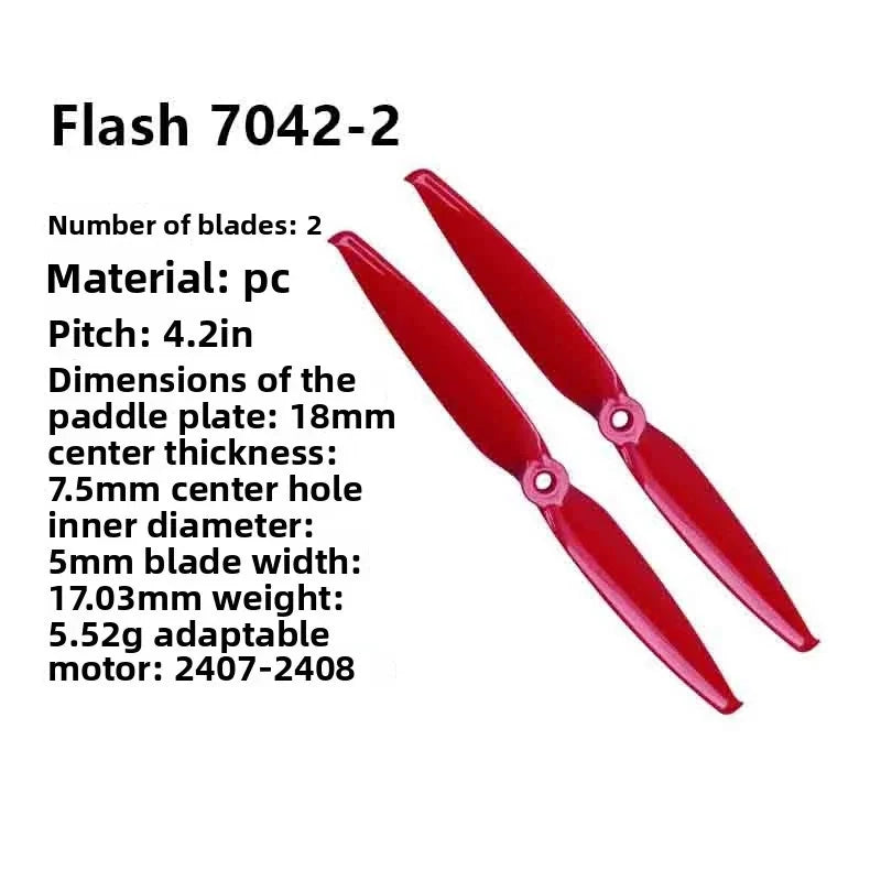 GEMFAN 7042 7 Inch Propeller PC 2CW 2CCW Durable for FPV Racing Drone