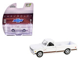 1972 CHEVROLET CHEYENNE C10 PICKUP WHITE 1/64 DIECAST MODEL BY GREENLIGHT 30566
