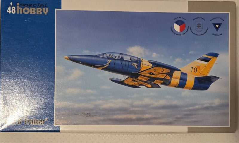 Special Hobby 1/48 L-39ZA attack trainer model kit, box front with jet artwork