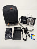 Panasonic LUMIX DMC-FX35 10MP 4x Optical Zoom Black Digital Camera Bundle