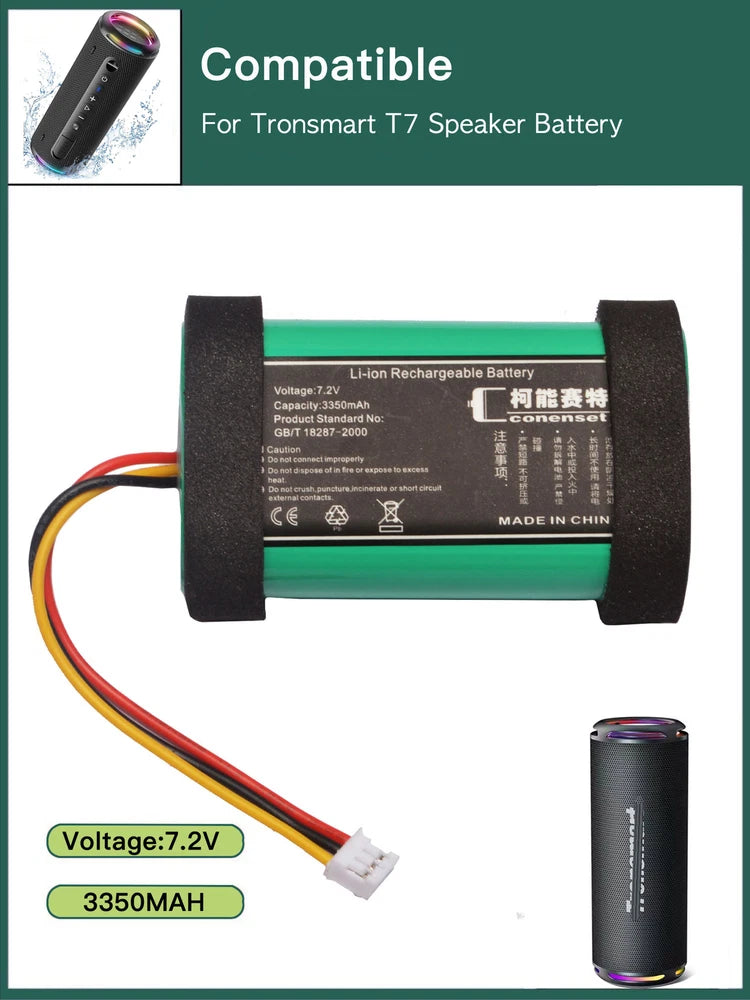 3350mAh Battery For Tronsmart T7 Enceinte Bluetooth Portable Battery
