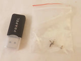 R&PEL SD card reader and blade screws in clear plastic bag