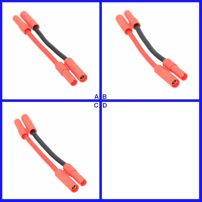 HXT 4mm to HXT4mm Male/Female 12AWG 4inchs Cable Adapter RC LiPo Battery Truck