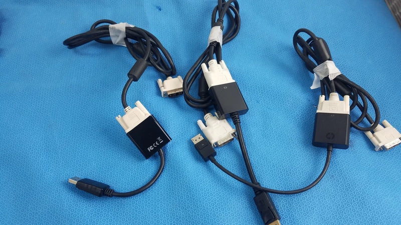 HP 752660-001 DisplayPort to DVI SL Adapter Video Converter Cable - Lot of 3