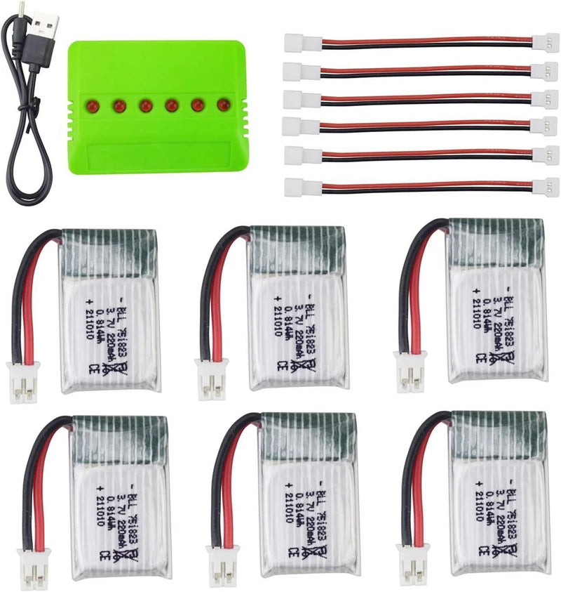 3.7V 220mah Lipo Battery for E010 E010C E011 E011C E013 RC T36 NH010 H36 HS210