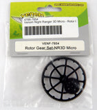 Venom Night Ranger 3D micro rotor gear set, black plastic rotor gear