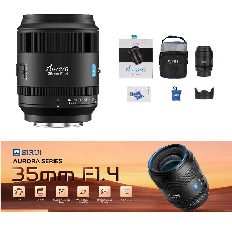 SIRUI Aurora 35mm F1.4 Full Frame Auto Focus Wide Angle Prime Lens for E/Z/X/L