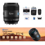 SIRUI Aurora 35mm F1.4 Full Frame Auto Focus Wide Angle Prime Lens for E/Z/X/L