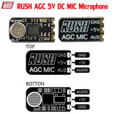 1/2pc RUSHFPV RUSH AGC 5V DC MIC Microphone for RC Drone FPV Transmitter VTX
