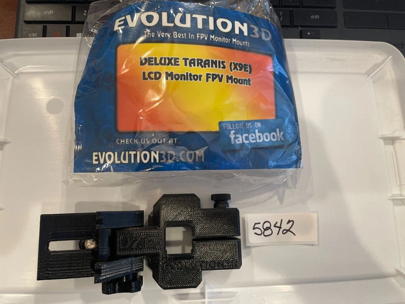 NEW DRONE PART EVOLUTION 3D DELUXE TARANIS X93 LCD MONITOR FPV MOUNT