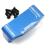 Ice blue alloy servo and gyro mount block with mounting screws