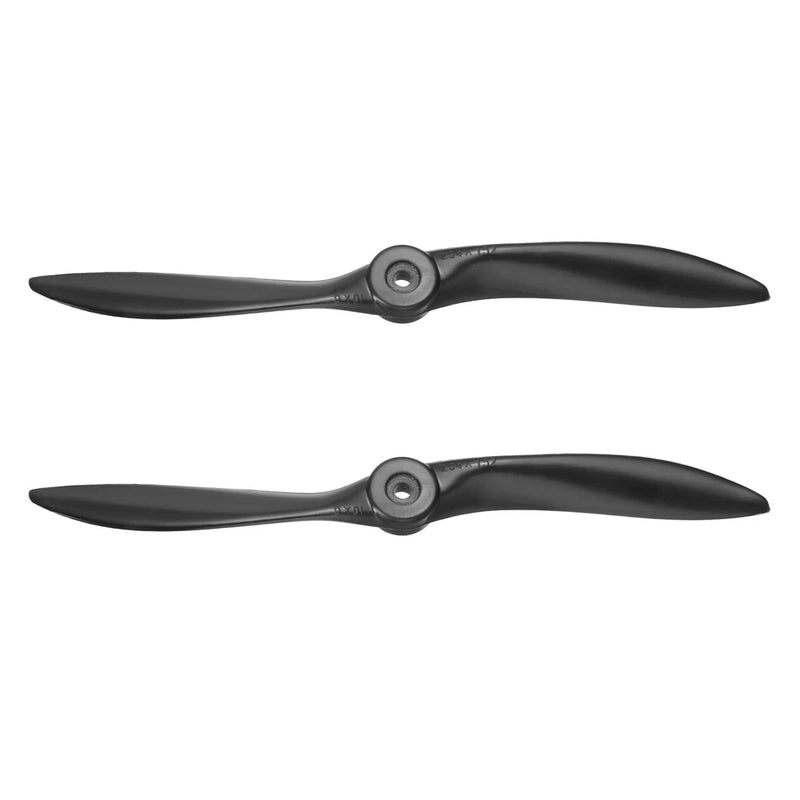 2 Pcs 10x6 Inch Propeller 2-Vane Blades Props for RC Airplane Aircraft, Black