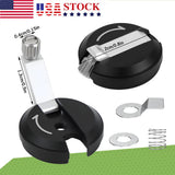Nikon film rewind knob repair assembly: black knob, spring and metal washers