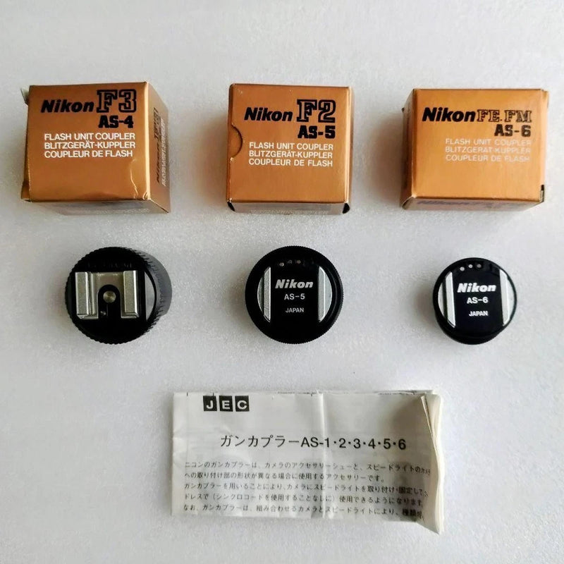 Nikon Gun Coupler AS-4 AS-5 AS-6 3 pieces with original box and instruction man
