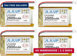 4pcs 3.7V 2000mAh Lithium Polymer Rechargeable Battery 1S 1C LiPo Battery with P Battery