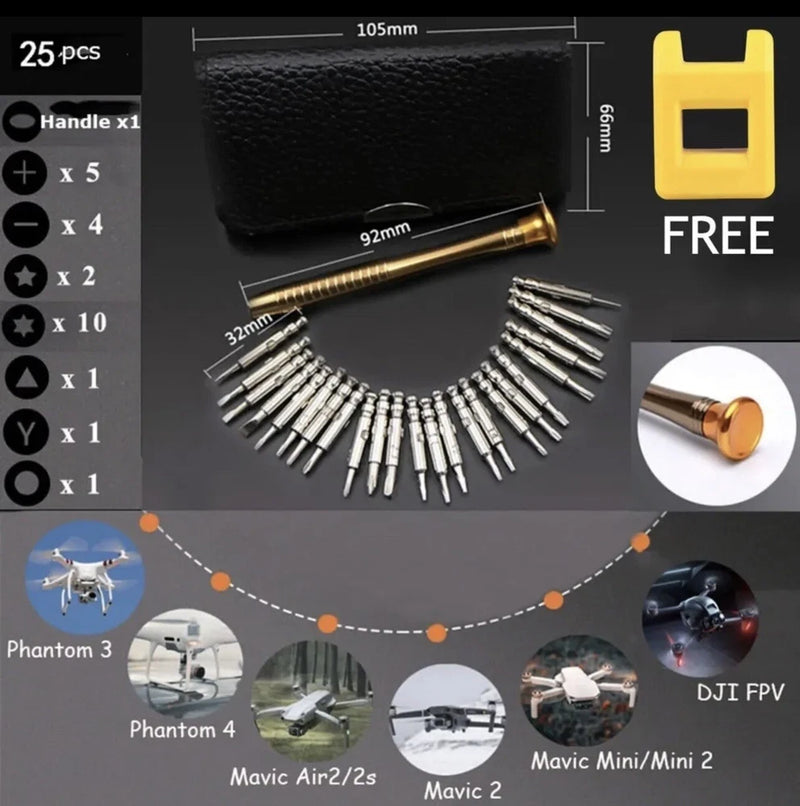 Screwdriver Repair Tools Kit for DJI FPV Mavic AIR2/2S/Mini2/1 Genie 34Pro Drone