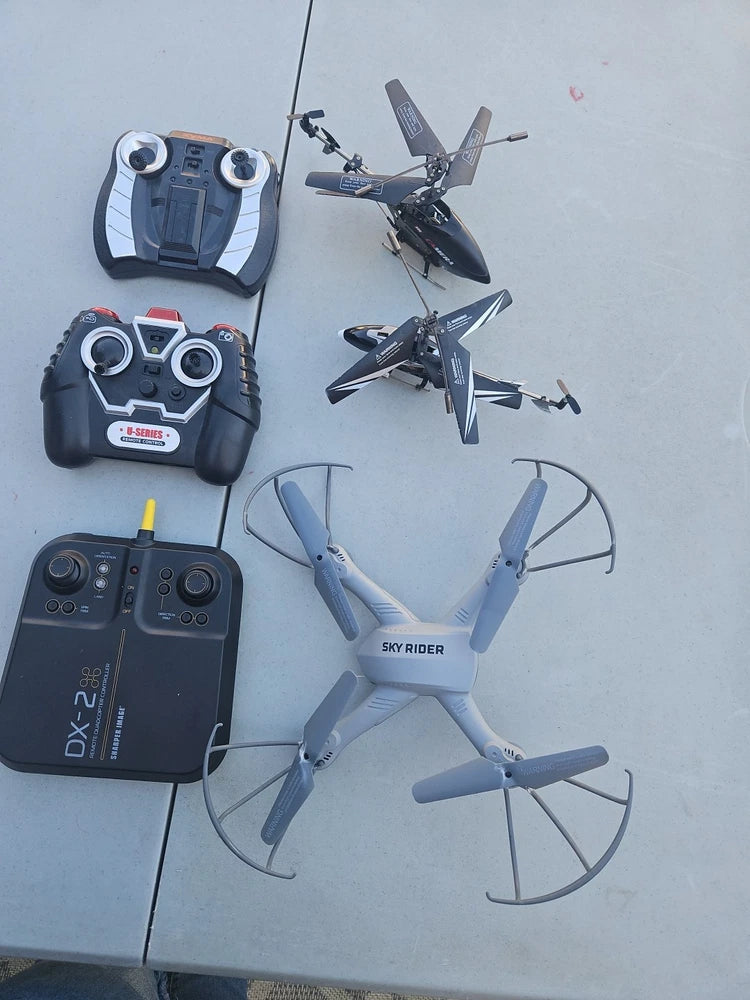 Wi‑Fi quadcopter drone kit with remote controller and propeller guards