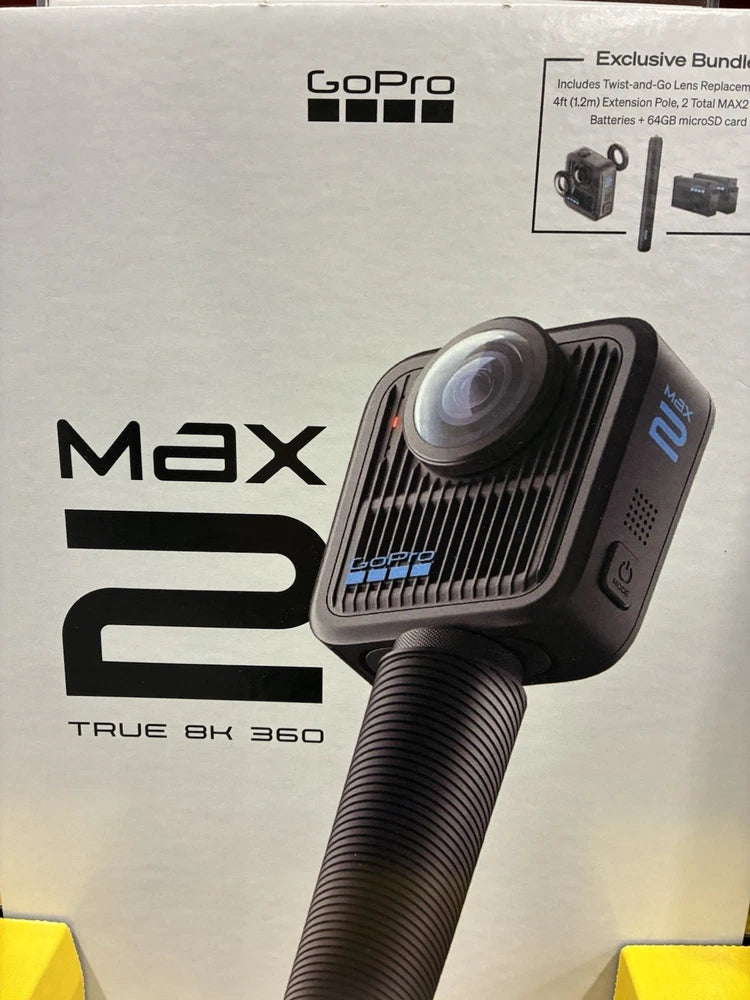 GoPro MAX 2 ?C True 8K 360 Action Camera (Exclusive Bundle)