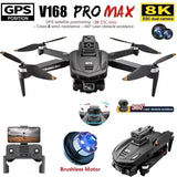 V168 Pro MAX Drone 8K Professional Dual HD Camera GPS 5G WIFI FPV 360¡ã