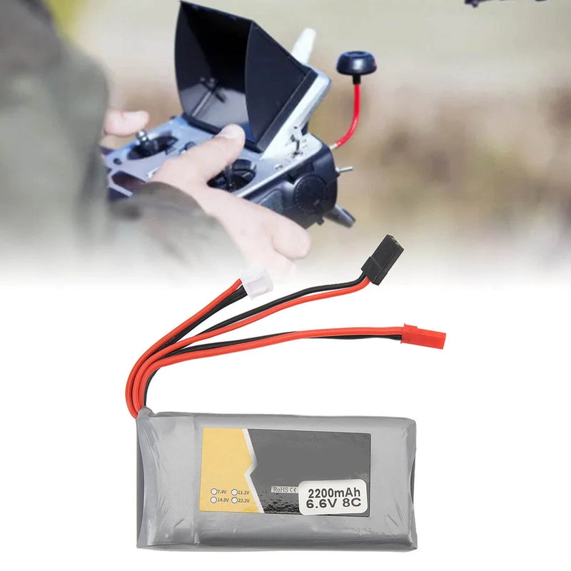 6.6V 2200mAh LiPo Battery For Futaba 14SG Remote Controllers Battery