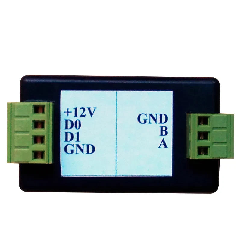 Wiegand 26/34 Bit WG to RS485 Converter for Long Range Communication for Access
