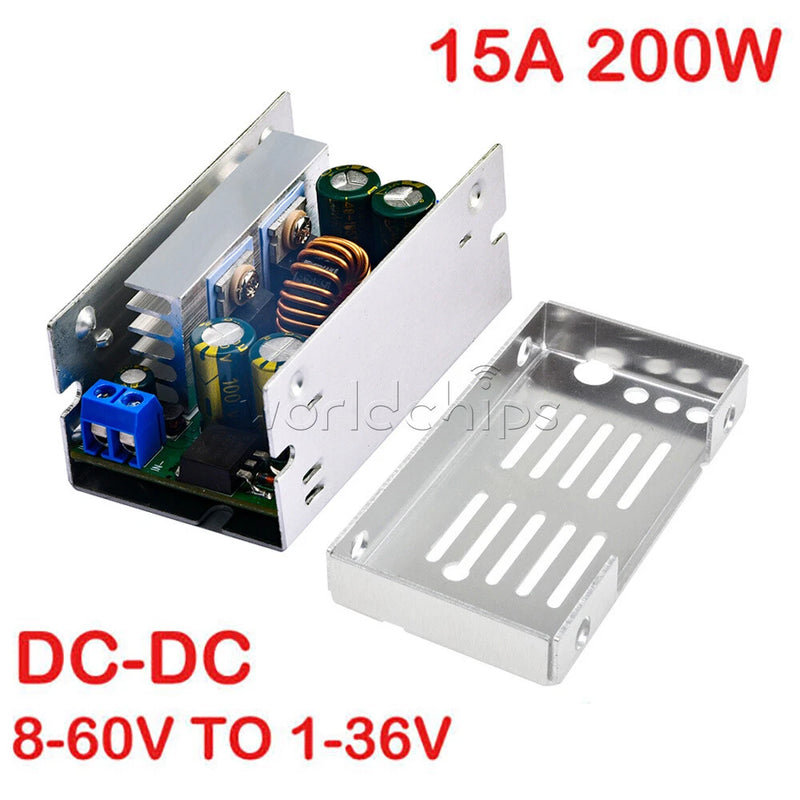 Synchronous Buck Converter Step Down Power Module DC8-60V TO DC1-36V 15A 200W