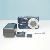 Panasonic LUMIX DMC-TZ3 7.2MP Compact Camera with Adapter Full Set From Japan