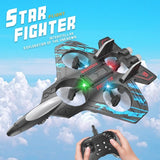 Remote Control Foam Fighter Jet Drone Kids 360 Roll Gravity Sensor LED Lights To