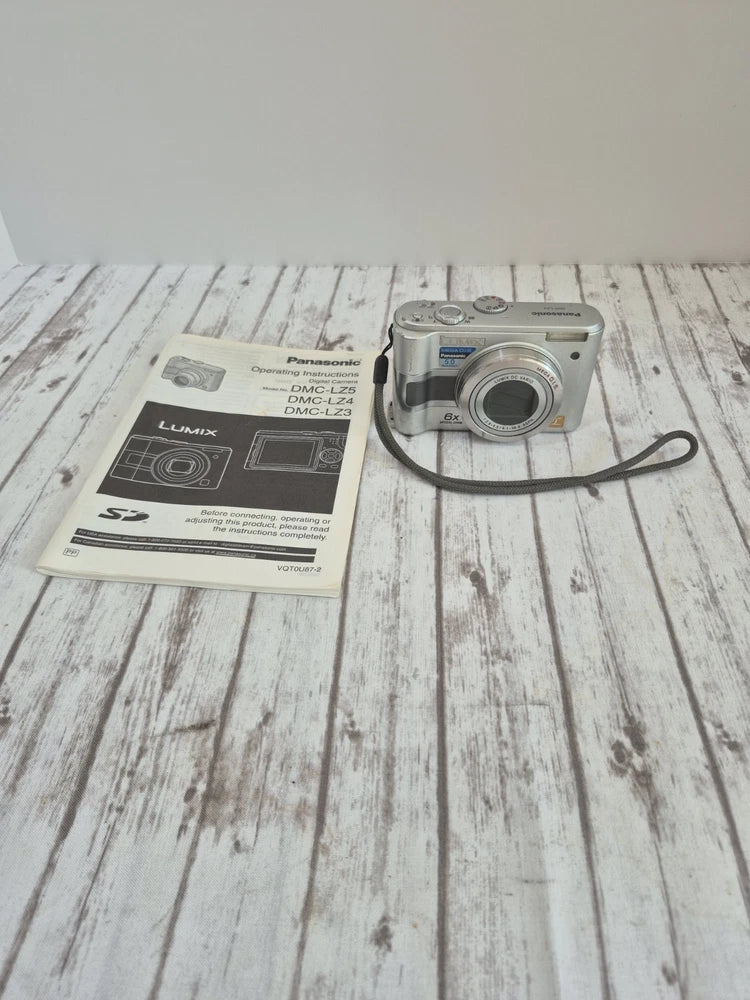 Panasonic Lumix DMC-LZ3 5.0MP Digital Camera Silver W/Manual