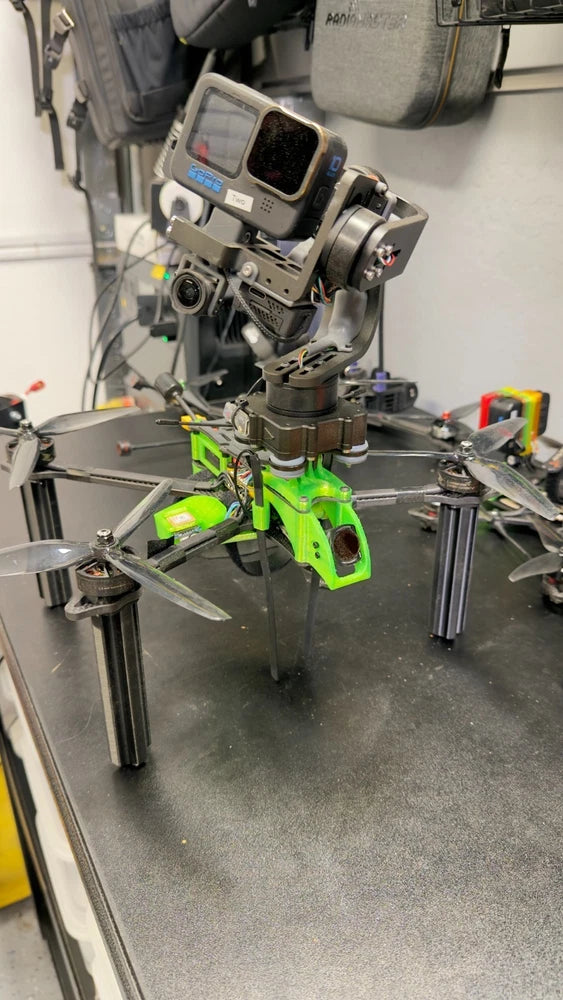 JohnnyFPV 7" Long Range FPV + Namaste CNC Gimbal + DJI O3 + Crossfire + GoPro10