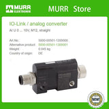 5000-00501-1200000 MURR IO-Link / analog converter AI U 0-10V M12 straight NEW