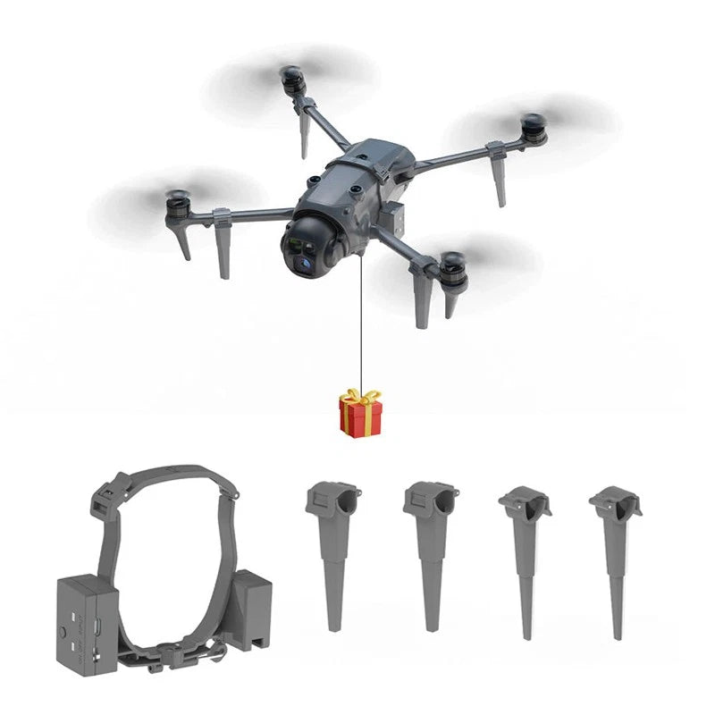 For DJI Mavic 4 Pro Drone Air Dropper Thrower Load Landing Gear Accessories Kit