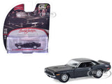 1970 PLYMOUTH 'CUDA AAR BLACK 1/64 DIECAST MODEL CAR BY GREENLIGHT 37330 E