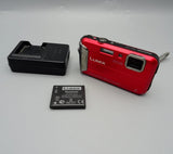 PANASONIC LUMIX DMC-FT25 16.1 MP  Waterproof Shockproof Digital Camera RED