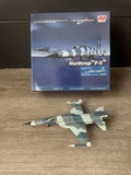 1/72 F-5E Tiger II model kit with camouflage aircraft, boxed packaging
