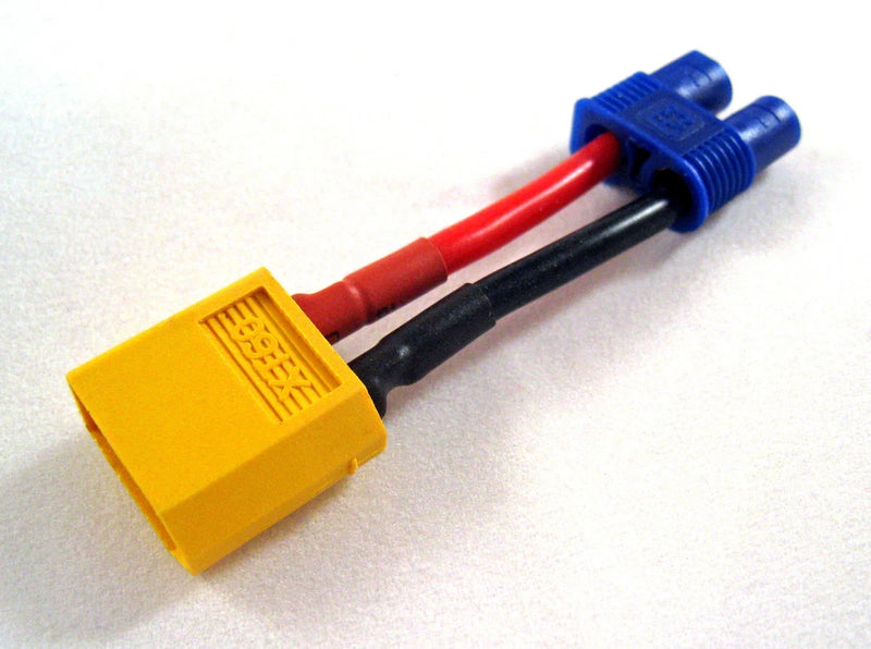 EC3 (F) to XT-60 (M) Charging Cable Lipo Battery Adapter Lithium Polymer B3 Battery