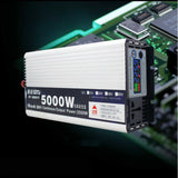 5000W Solar Power Inverter Sine Wave Converter DC 12V 24V 48V 60V to AC 220V NEW
